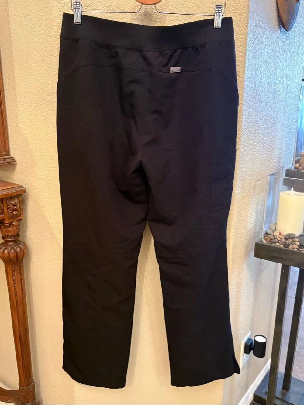 Figs Women Black Technical Collection Scrub Pants Size Large